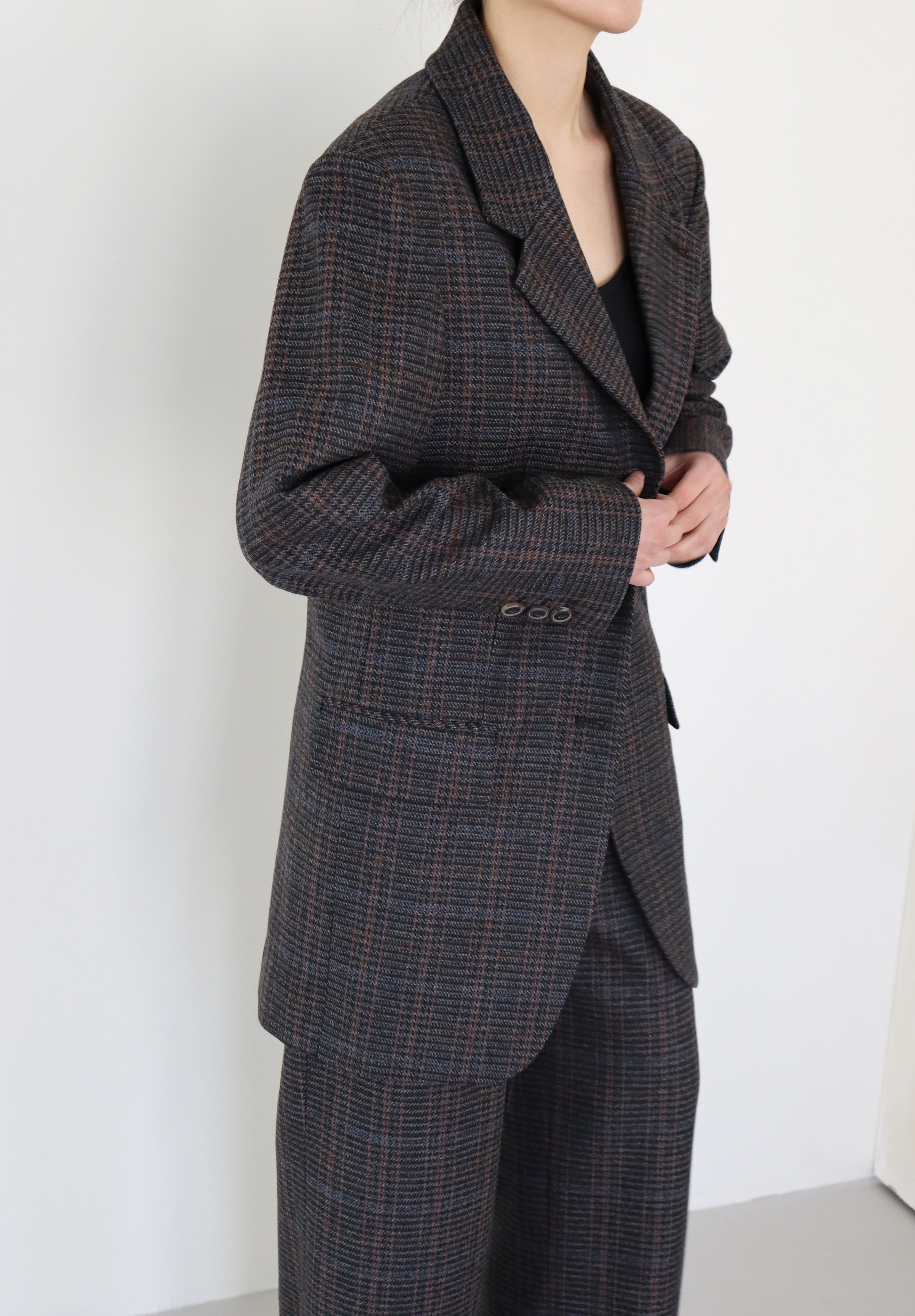 DADDY JACKET _ BROWN CHECK