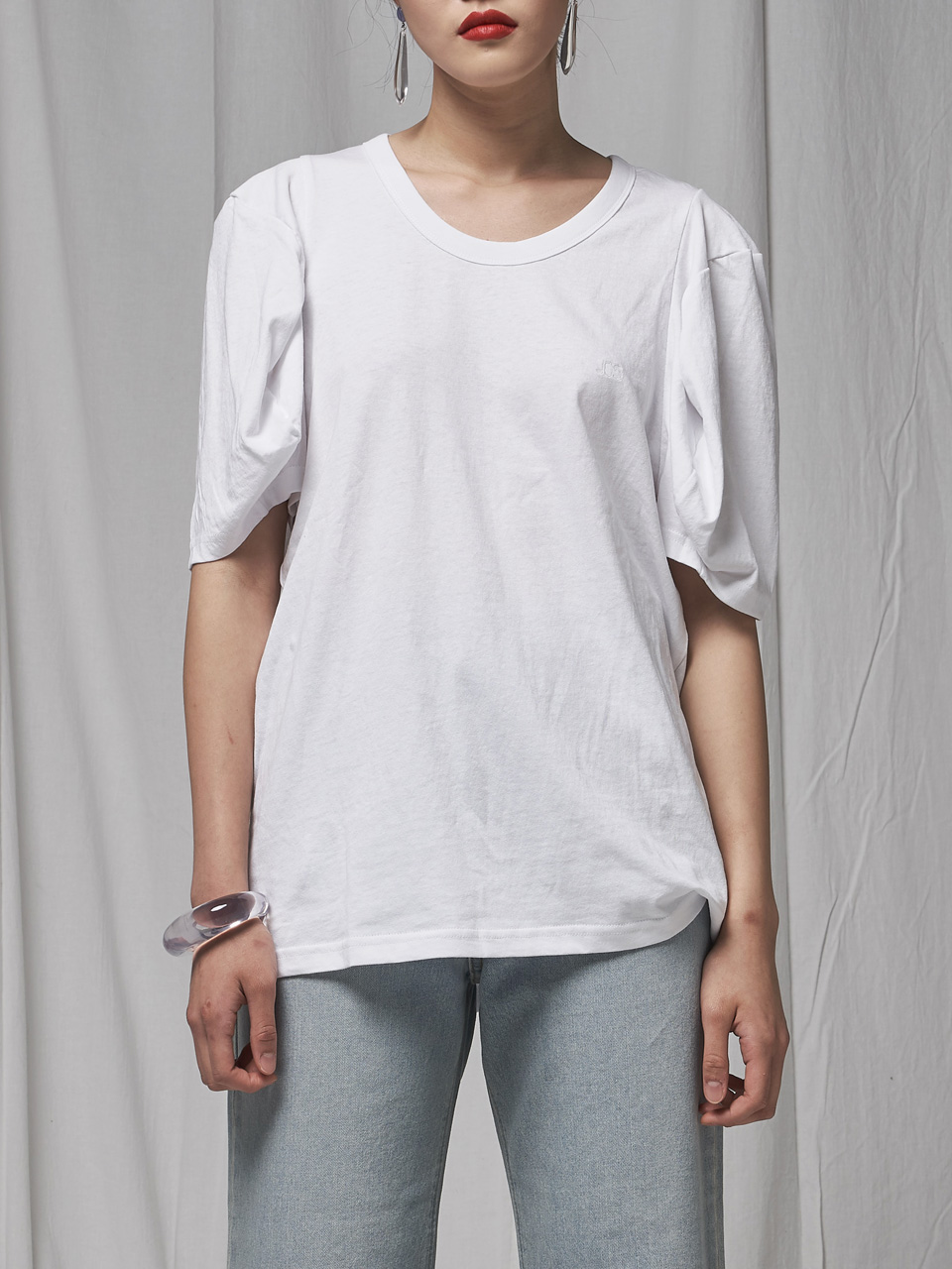 CLEARANCE SALE [ONLINE SAMPLE SALE] BALLOON TEE _ WHITE